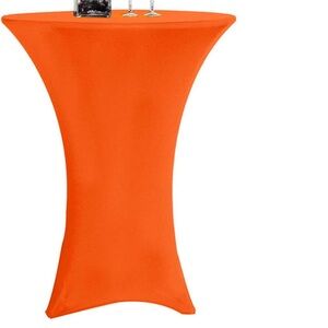 Orange cocktail table cover